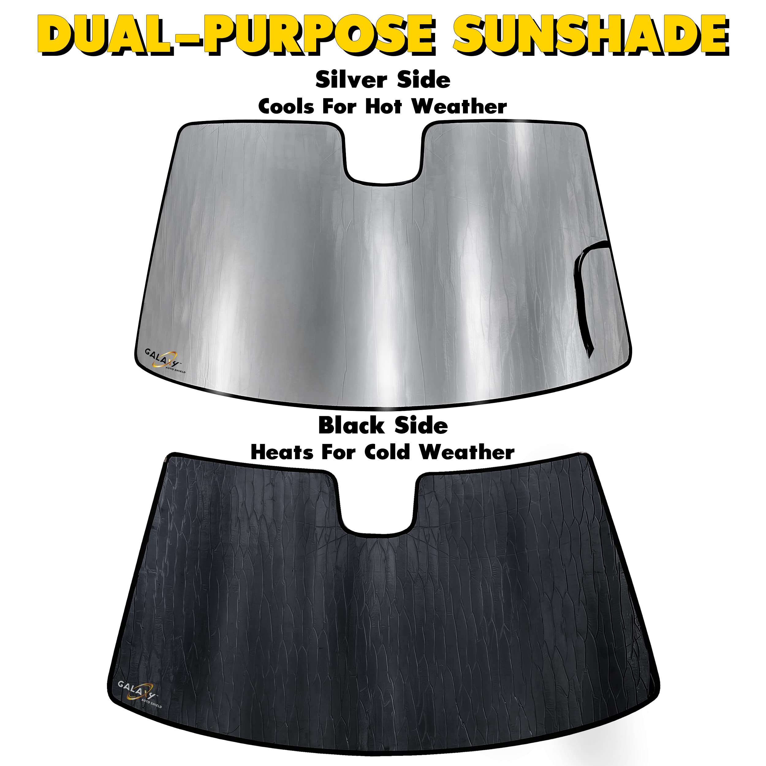 Windshield Sun Shade for 2025 Nissan Armada SUV (with NO Integrated Dashcam)
