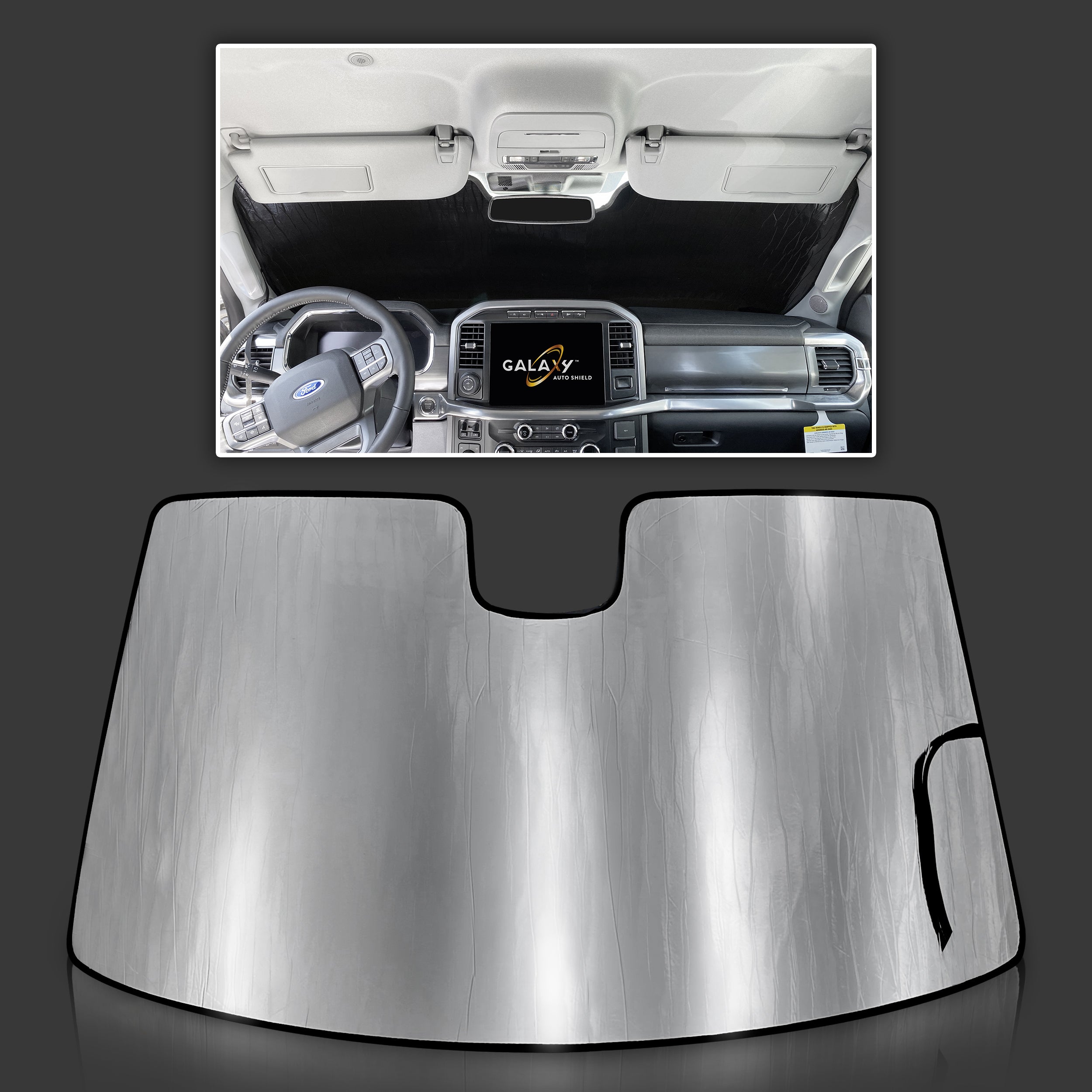 Sunshades for 2023-2024 Ford F-250 F250 F350 F450 Super Duty, 2DR Regular, 4DR Super Cab Crew Cab (View for more options)