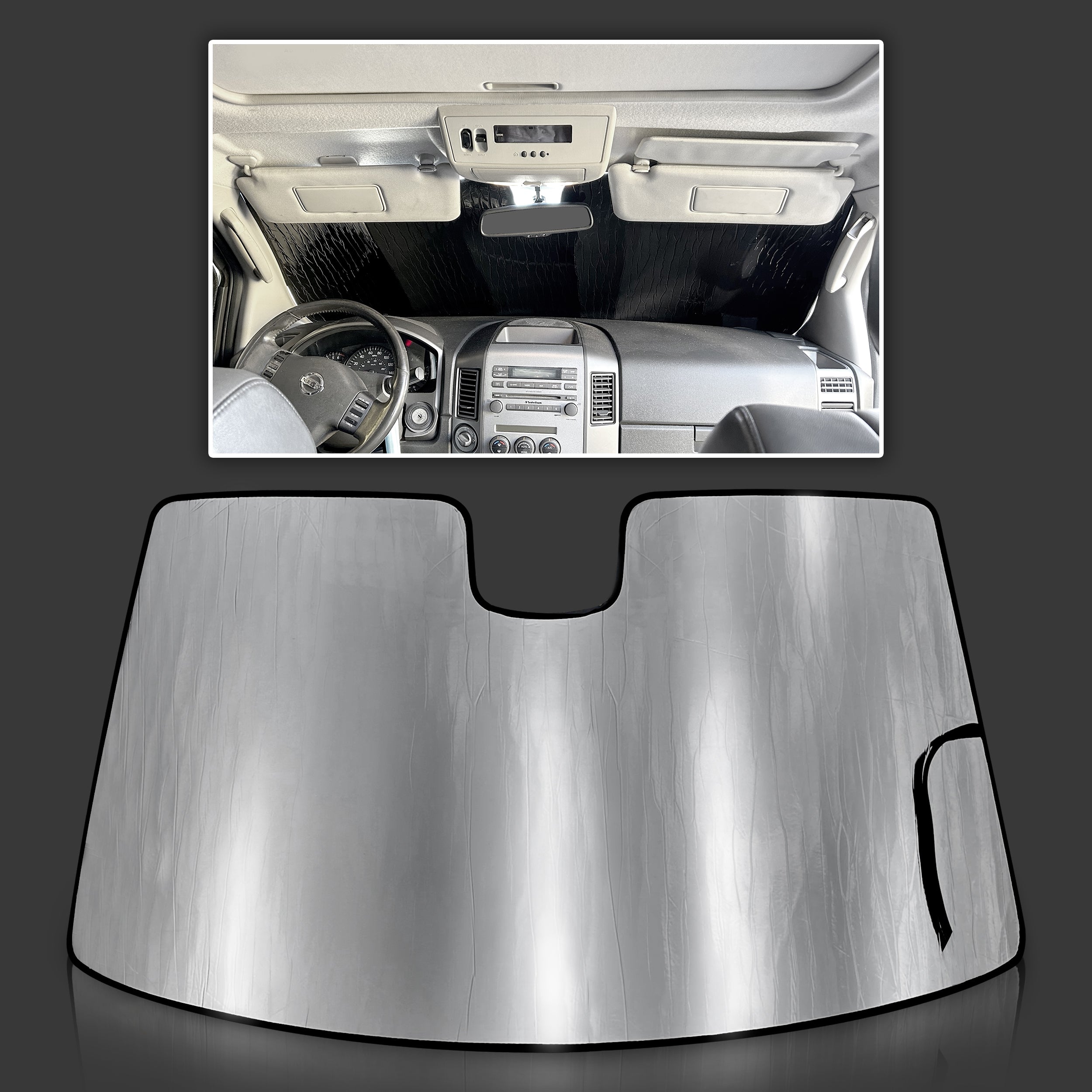 Sunshades for 2004-2015 Nissan Titan Pickup - King Cab, Crew Cab (View for more options)